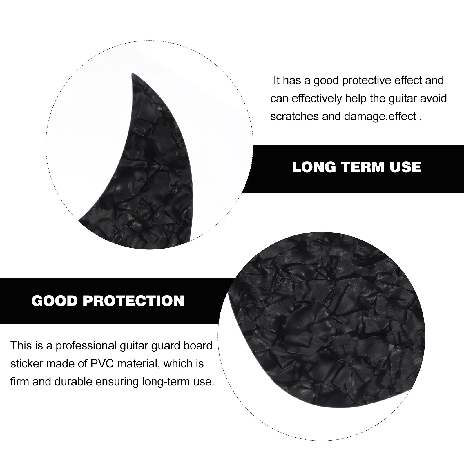 

1Pcs Professional Guitar Pickguard PVC Material Strong Durable 40 41 Inch Acoustic Guitar Anti-Scratching Plate Decor Supplies