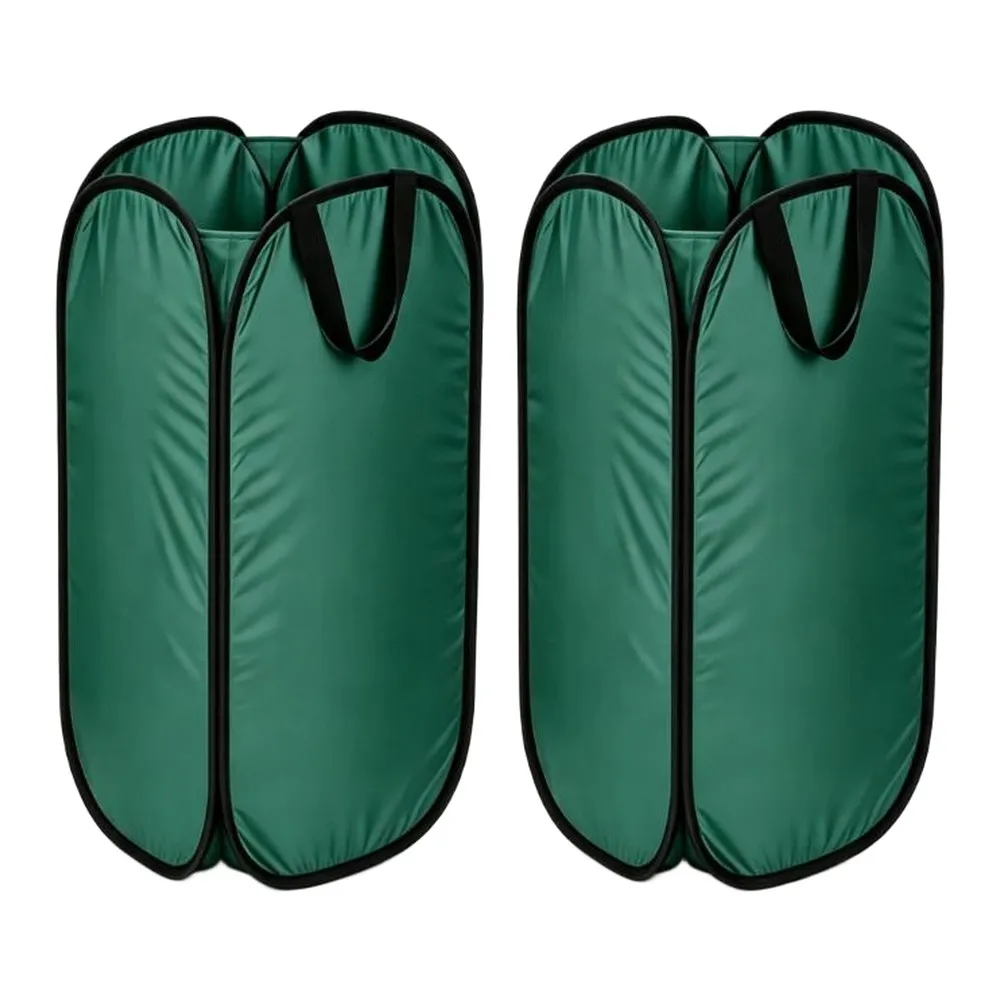1/2Pcs Leaf Collector Portable Pop-Up Leaf Bags Foldable Leaf Pick Up Tools Reusable Lawn Garden Bags Yard Waste Bags