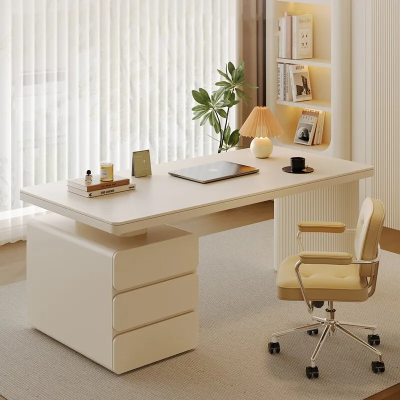 Wooden Study Office Desk Modern Computer Gaming Decoration Executive Office Desk Nordic Aesthetic Scrivania Trendy Furniture