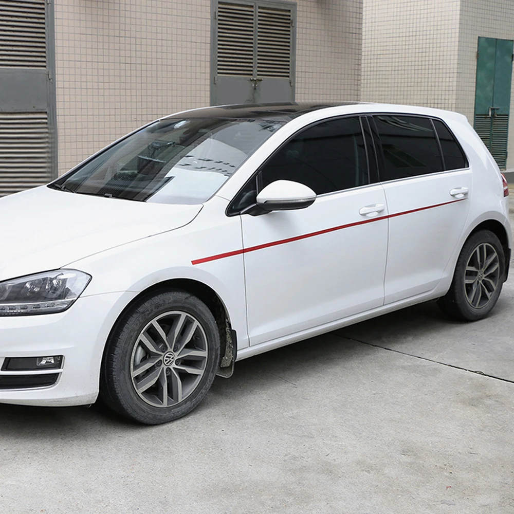 

2 шт., боковой ремень двери, наклейки на крыло, кузов, наклейки, автомобильный Стайлинг, авто украшения, аксессуары для Volkswagen VW Golf 7 MK7