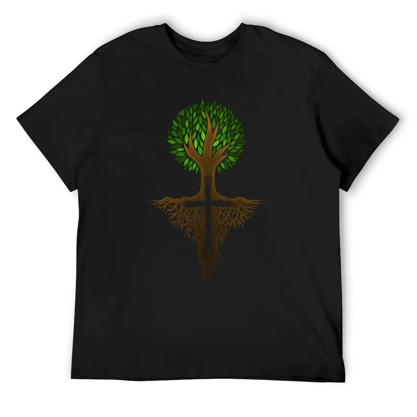 

Rooted in Christ - Color T-Shirt plus size tops baggy shirts clothes men t shirts high quality