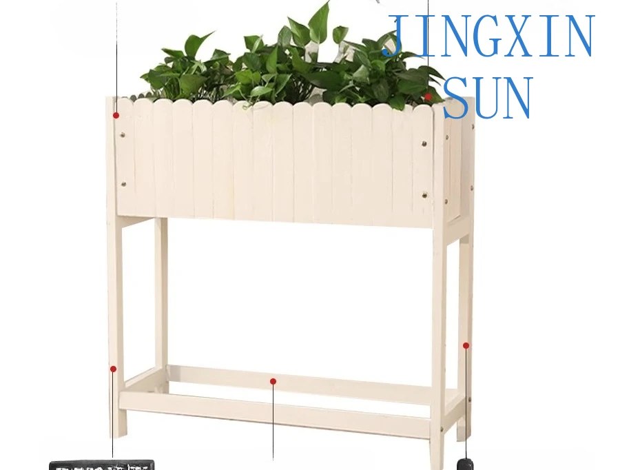 Flower slot rectangular balcony yard flower pot courtyard long partition planting flower box outdoor  stand fence