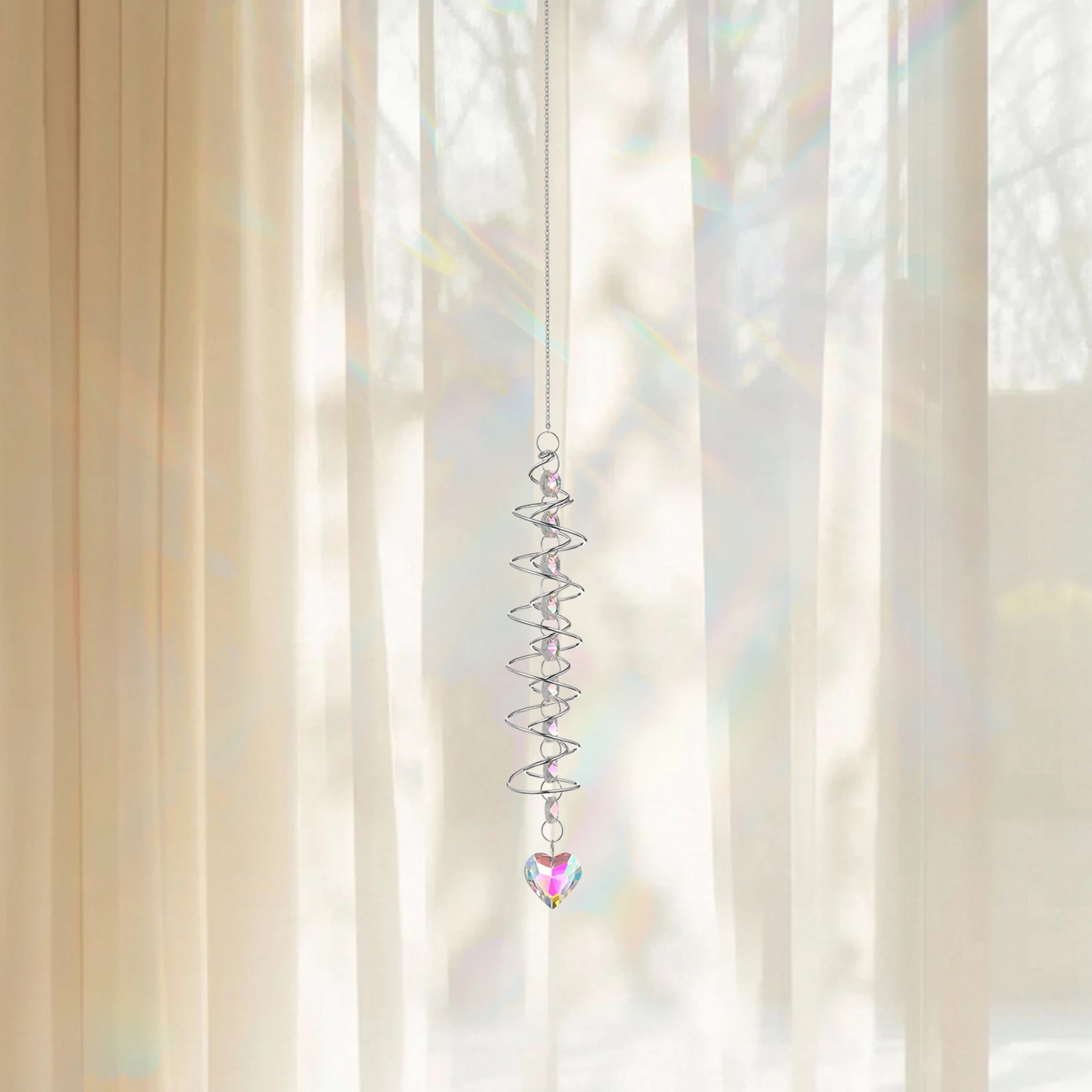 

Crystal Heart Hanging Decoration Sun Catchers Window Garden Decorative Pendants Home Hanging Ornaments Valentine Decor Wall