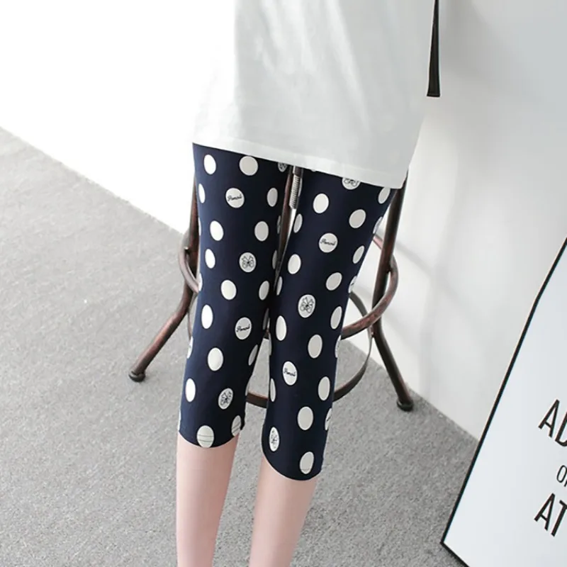 Cropped Legging Women High Waist Fitness Leggings Women Printing Milk Silk Leggings Women Pants SA0011