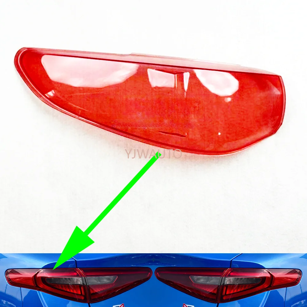 For Alfa Romeo Stelvio 2017 2018 2019 2021 2022 Taillight Cover Car Taillamp Lens Replacement Rear Lampshade Brakelights Shell