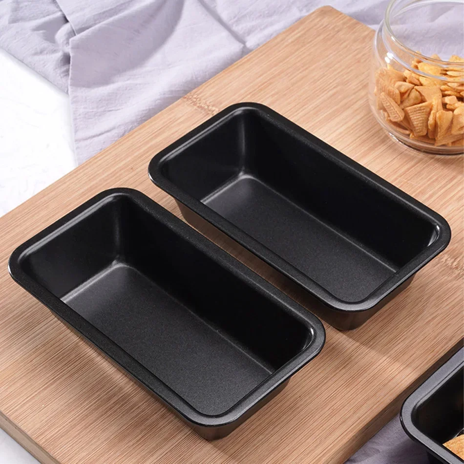 4/6Pcs Mini Brot Form Carbon Stahl Antihaft Kuchen Pan Toast Form 6 Zoll Rechteckige Kuchen Backblech Laib pan Küche Backen Werkzeug