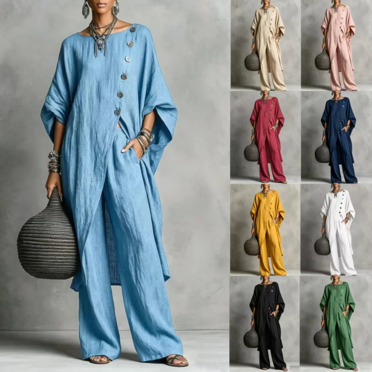 2026 Neuerscheinung Damen Unregelmäßiges Hemd Zweiteiler-Set, Lässiges Urbanes Mode-Outfit für Frauen – Detail 3