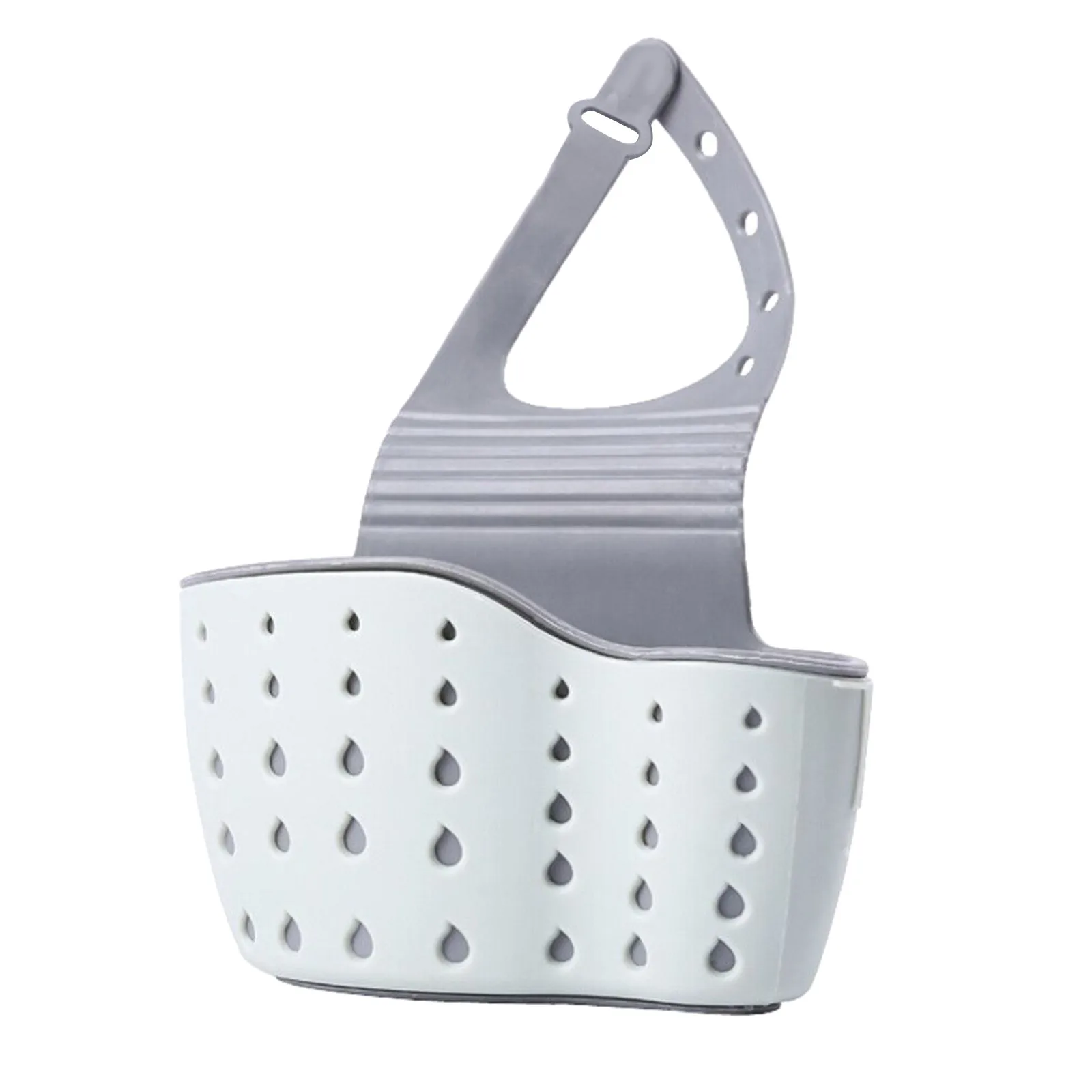 GE045 Kitchen Utensils Sink Drainer Hanging Basket Useful Suction Cup Sink Shelf Soap Sponge  Rack Kitchen Sucker Storage Tool