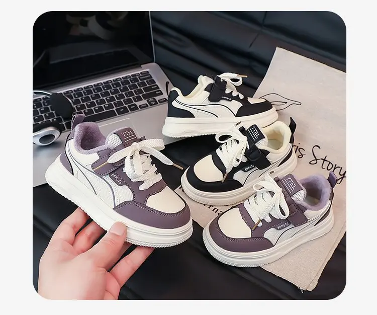 

Breathable Anti-slip Children's Sneakers Soft Bottom Girls' Shoes Fall New Style Versatile Sports Shoes for Kids