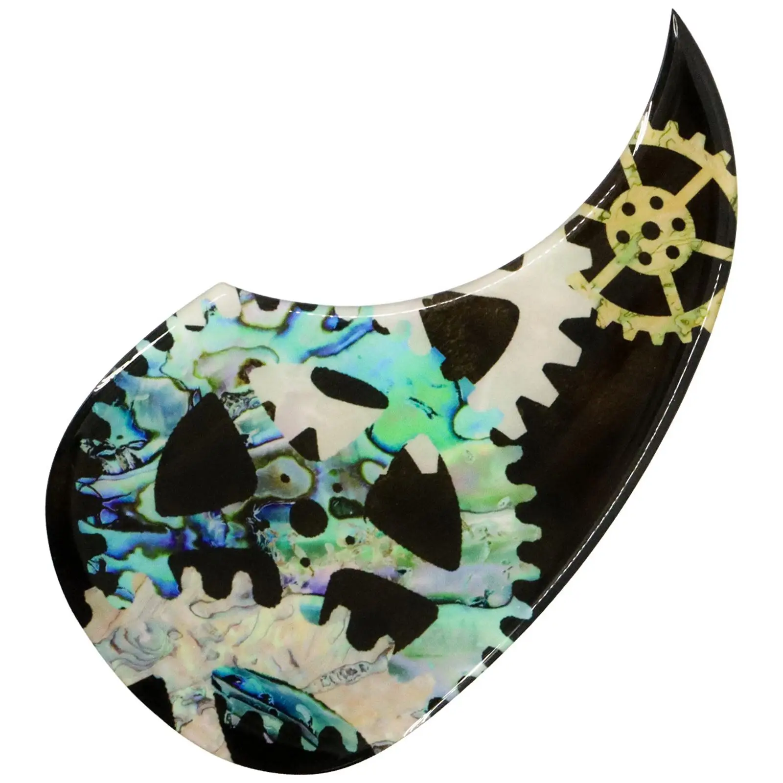 

Acoustic Guitar Pickguard Anti Scratch Guard Plate Gear Pattern Durable Self Sticky for Acoustic Guitar Folk Guitar Accessory