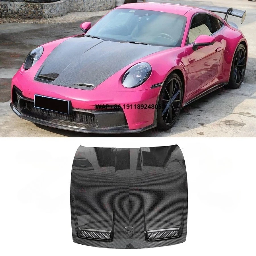 

GT3 Style Dry Carbon Fiber Hood for 911 992 Carrera CarreraS 2019+ Front Hood Engine Bonnet Cover Car Accessories
