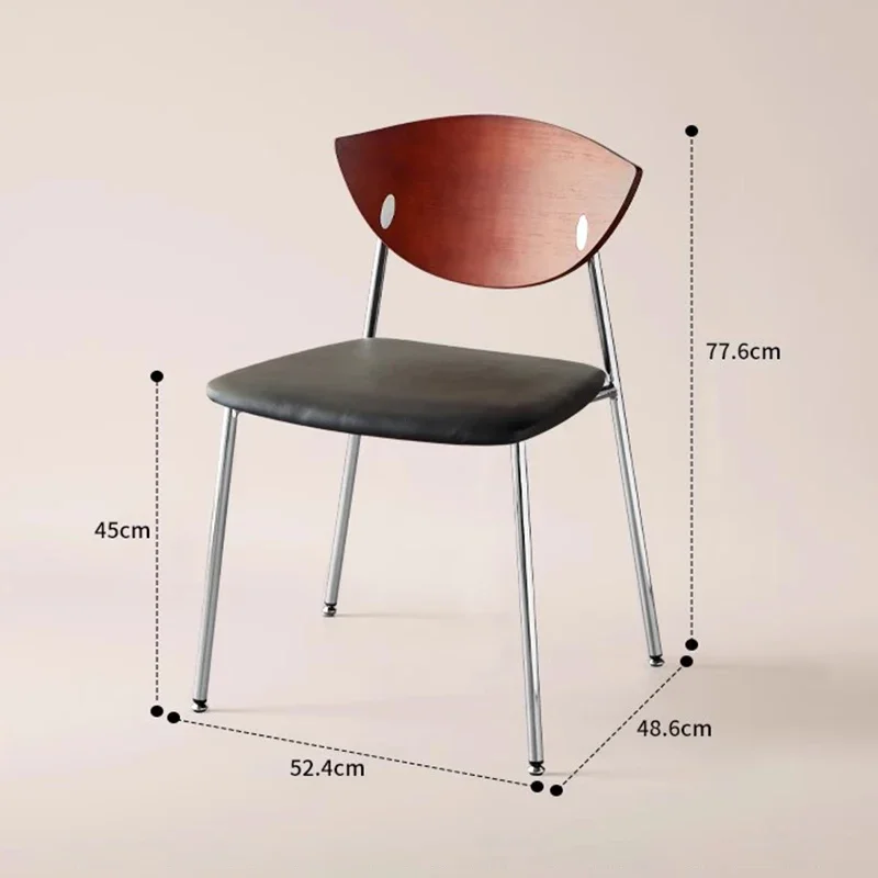American Vintage Dining Chair Modern Simple Design Restaurant Dining Chair Ergonomic Wooden Home Furniture Sillas Comedor FYDC image 6