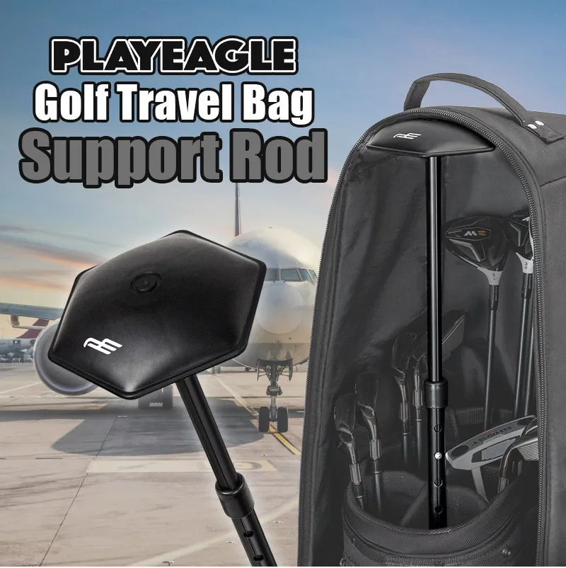 PLAYEAGLE 2023 New Golf Travel Bag Support Rod Adjustable Golf Bag Holder Golf Accessories Three Section Shaft