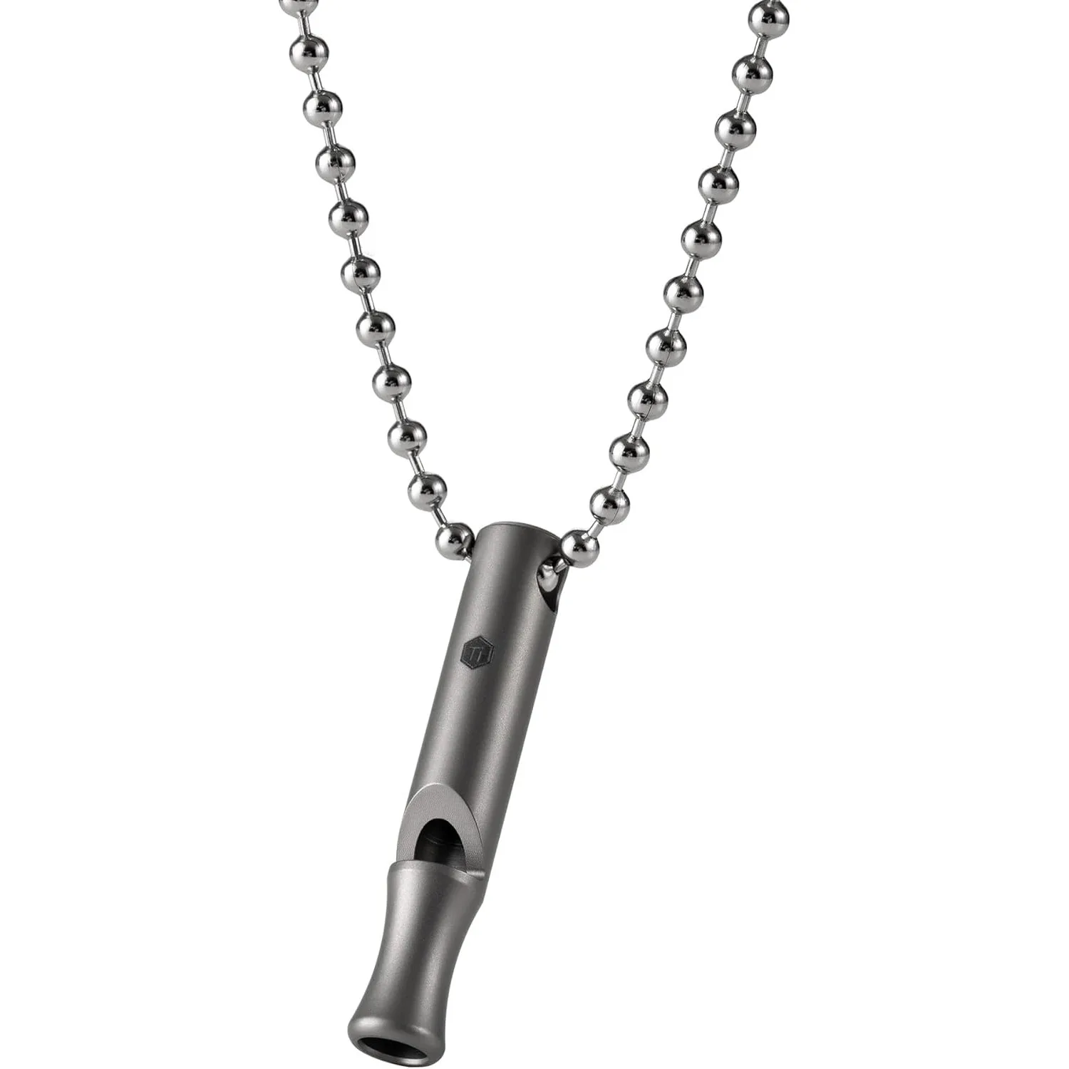 KeyUnity Titanium EDC Whistle Outdoor Emergency Whistle for Keychain, Comes with Necklace to Hang on Neck