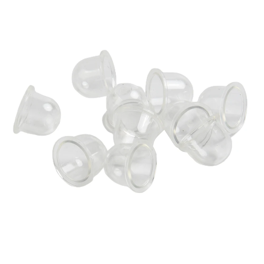 10pcs Fuel Primer Bulb For Hedge Strimmers Trimmer Chainsaws Petrol Plastic Primer Supply Transparent For Trimmers Brushcutters