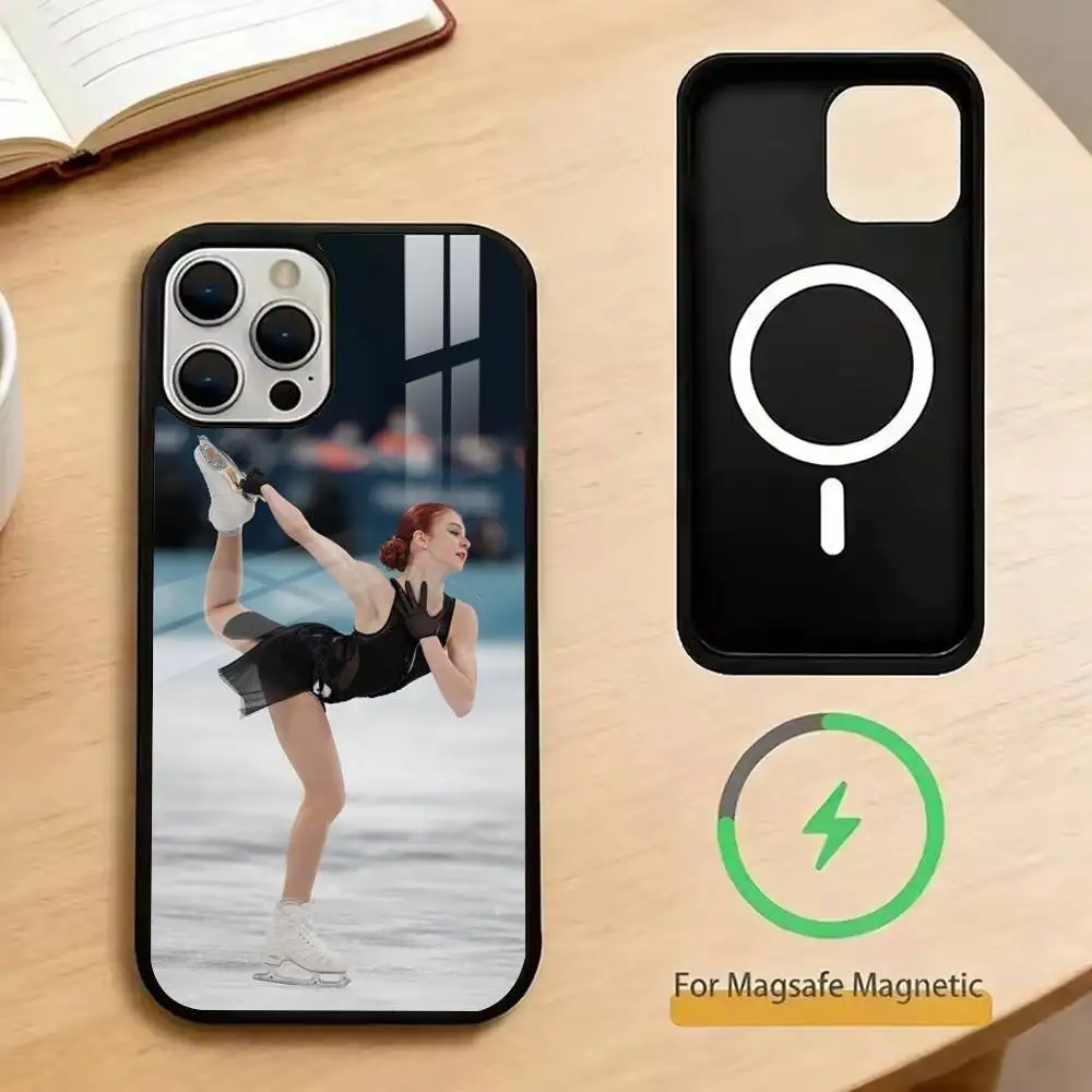 Genius Flower Skating Girl-Alexandra   Phone Case For iPhone17,16,15,14,13,12,11 Plus,Pro Magnetic For Magsafe Wireless Charging