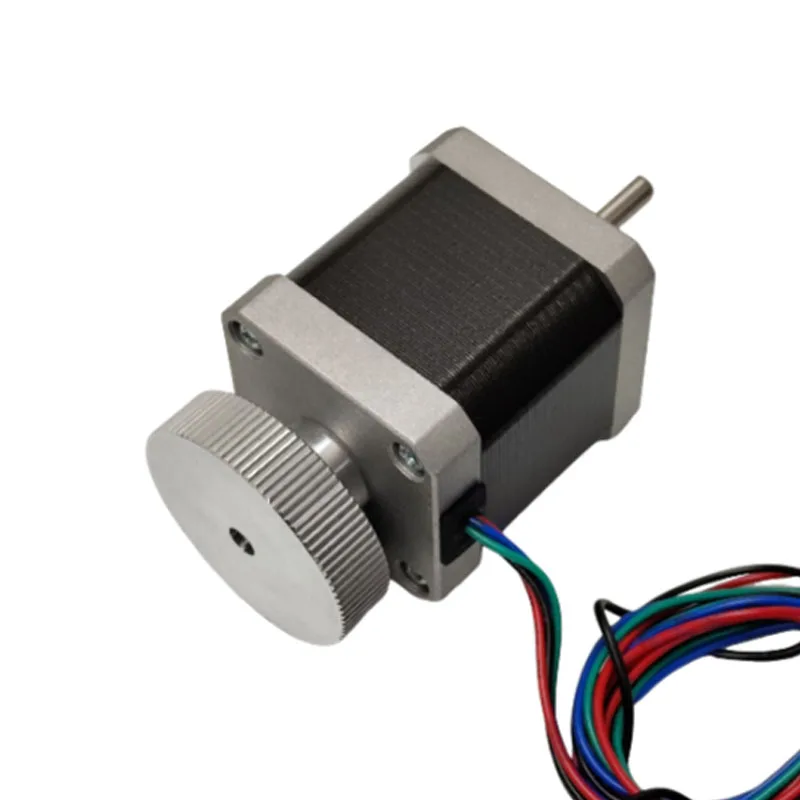 Motor de passo híbrido 2 peças 42hs4813b4 52n.cm nema 17 motor de passo com volante para impressora 3d