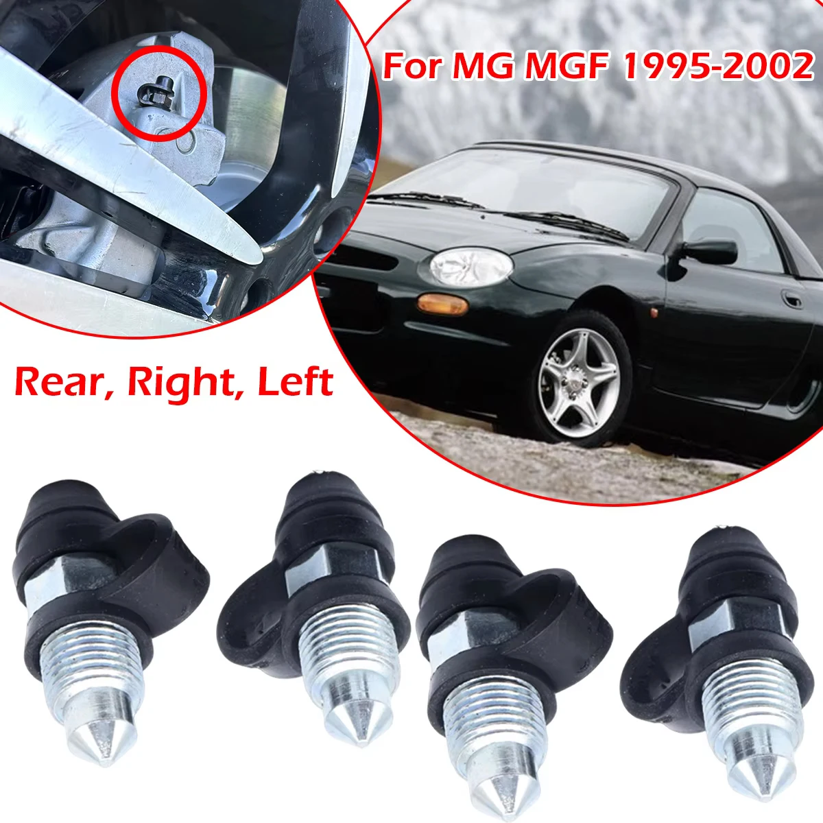 

1/2kit Rear Left Right Brake Caliper Bleed Nipple Screw Dust Cover For MG MGF 95 -2009 Pump Cap Oil Drain Bleeder Valves RTC1115