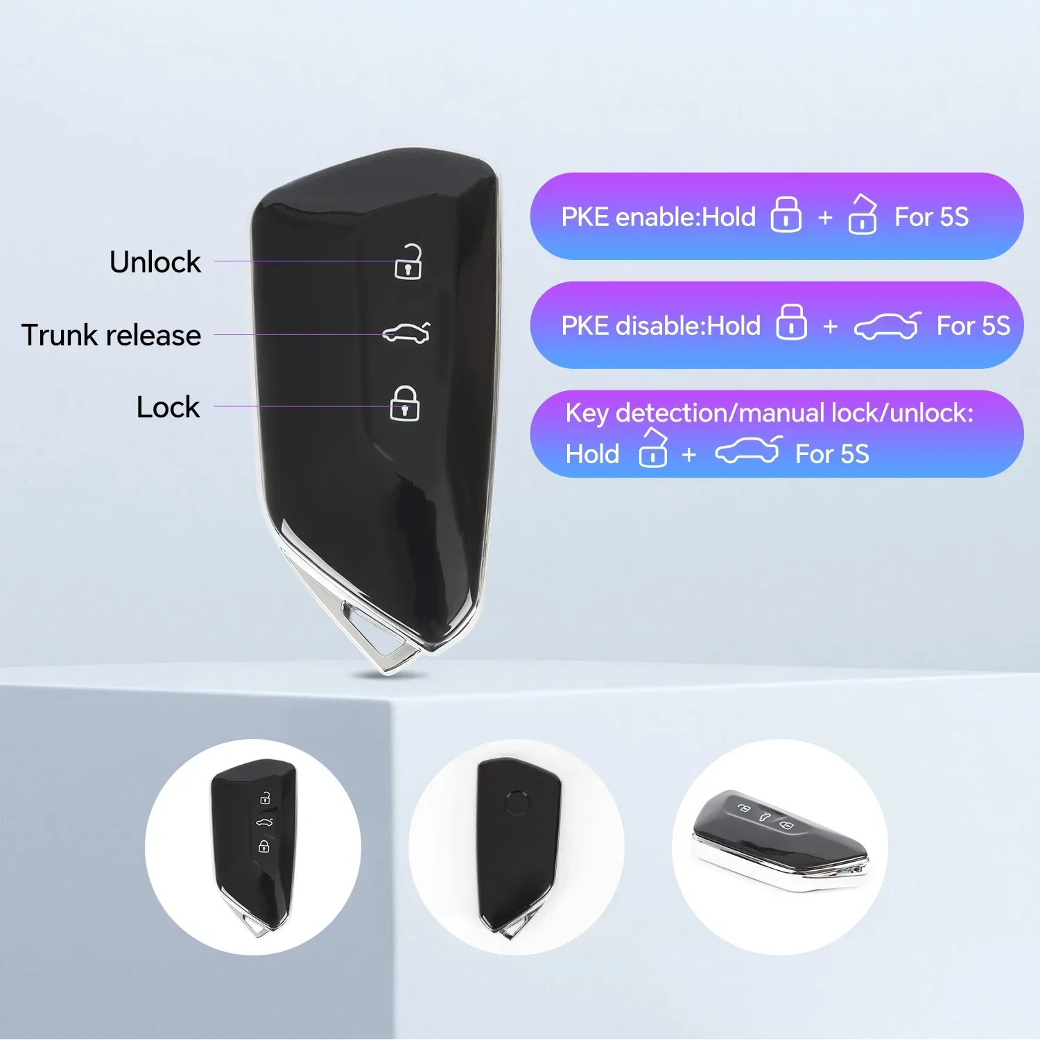 EASYGUARD Smart Key Replacement Keyless Entry System For VW Tiguan TOURAN With Factory OEM Push Start Button & Comfort Access