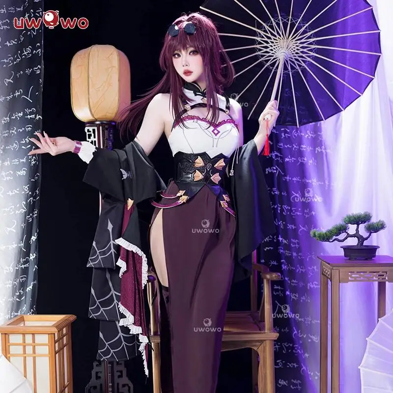 

2025 Kafka Honkai Star Rail Fanart Kafka Qipao Dress Cheongsam Cosplay Costume Canival Halloween Role Play Outfits