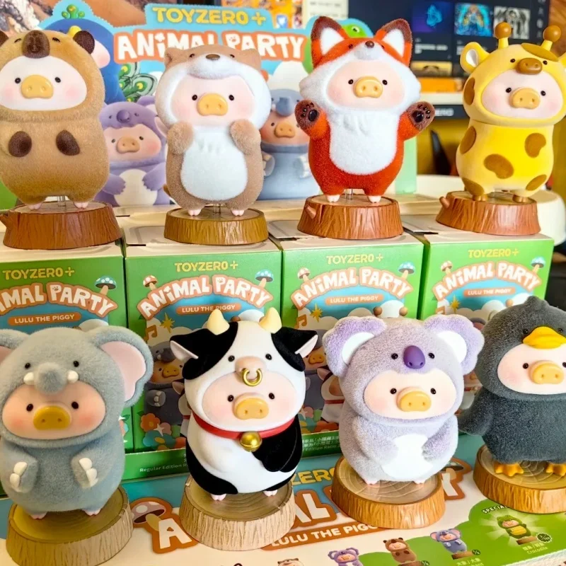 

LuLu The Piggy Animal Party Series слепая коробка Lulu Pig Фигурка Mystery Box Коллекционная модель игрушки Детский подарок на день рождения