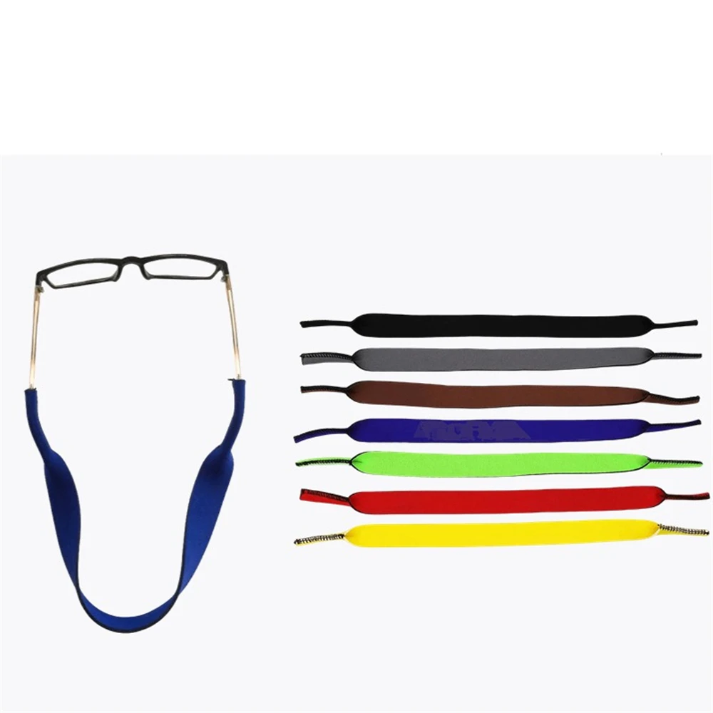 ​7 Pcs Sports Glasses Rope, SBR Diving Material, Non-slip and Non-slip Swimming Sunglasses Strap, Detachable and Stretchable