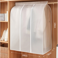 Large Hanging Garment Bags Transparent Clothe Dust Cover Wardrobe Clothes Storage Bag Home Organizer Bag for Coats,Suits,Dresses