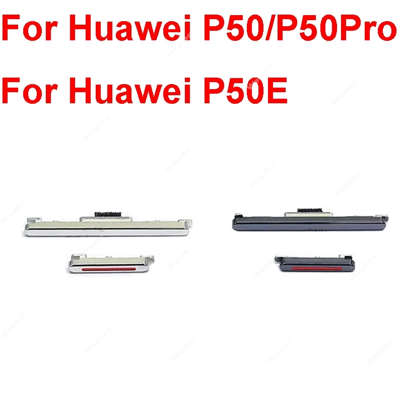 On Off Power Volume Side Button For Huawei P50 P50E Pro Power Volume SideKey Switch Replacement Repair Parts