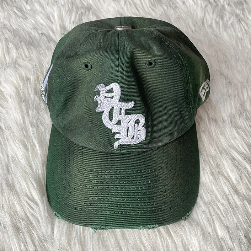 Studios Fitted Hat Rhinestone Embroidered Logo Unisex Casual Sport Baseball Caps Cotton Wide Brim Hats for Men And Women