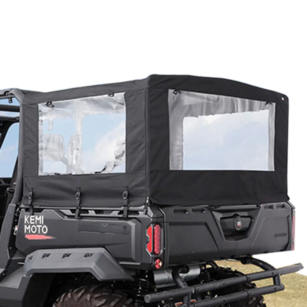 

Transparent Windows UTV Tent Water-resistant 600D PVC Rear Cargo Bed Cover For Can-Am Defender HD5 HD7 HD8 HD9 HD10 Max