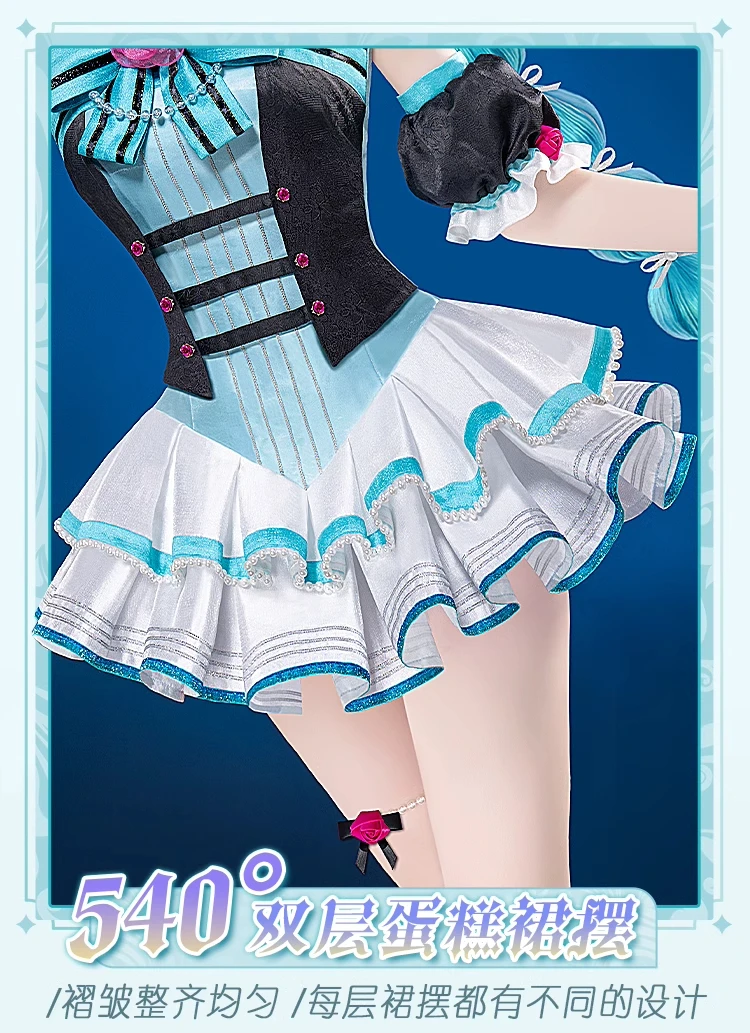 ใหม่ Akiyama Mizuki คอสเพลย์เครื่องแต่งกายสําหรับคริสต์มาสฮาโลวีนบทบาทเล่นการ์ตูนนิทรรศการเกมขนาด S-XL ใหม่ Lolita บัลเล่ต์