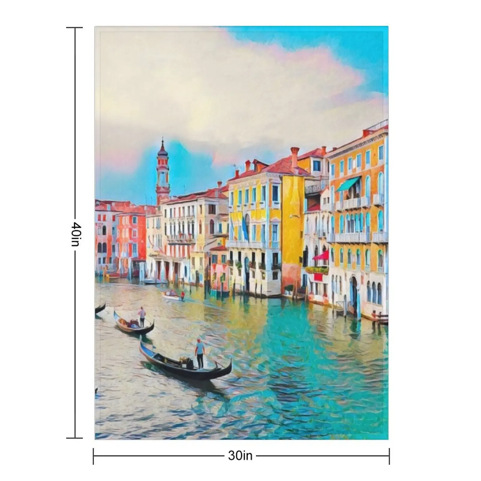Venice Italy Throw Blanket Designers sofa bed Cute Bed Blankets