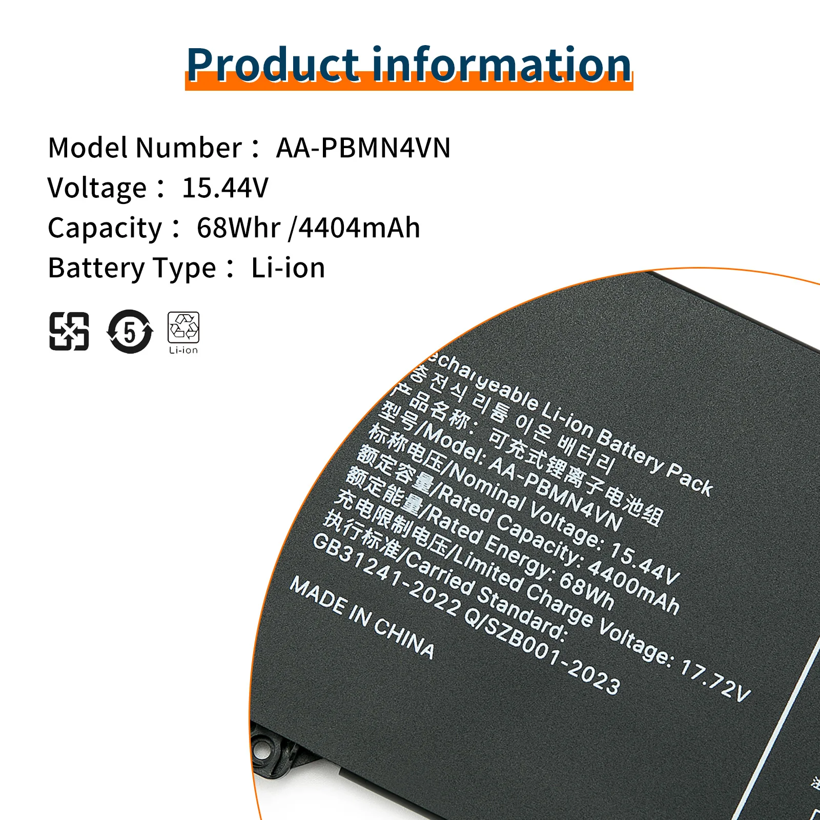 AA-PBMN4VN بطارية الكمبيوتر المحمول لسامسونج غالاكسي كتاب برو 360 15 NP950XDB NP950XDB-KA1US NP950XDB-KB1US NP950QDB سلسلة