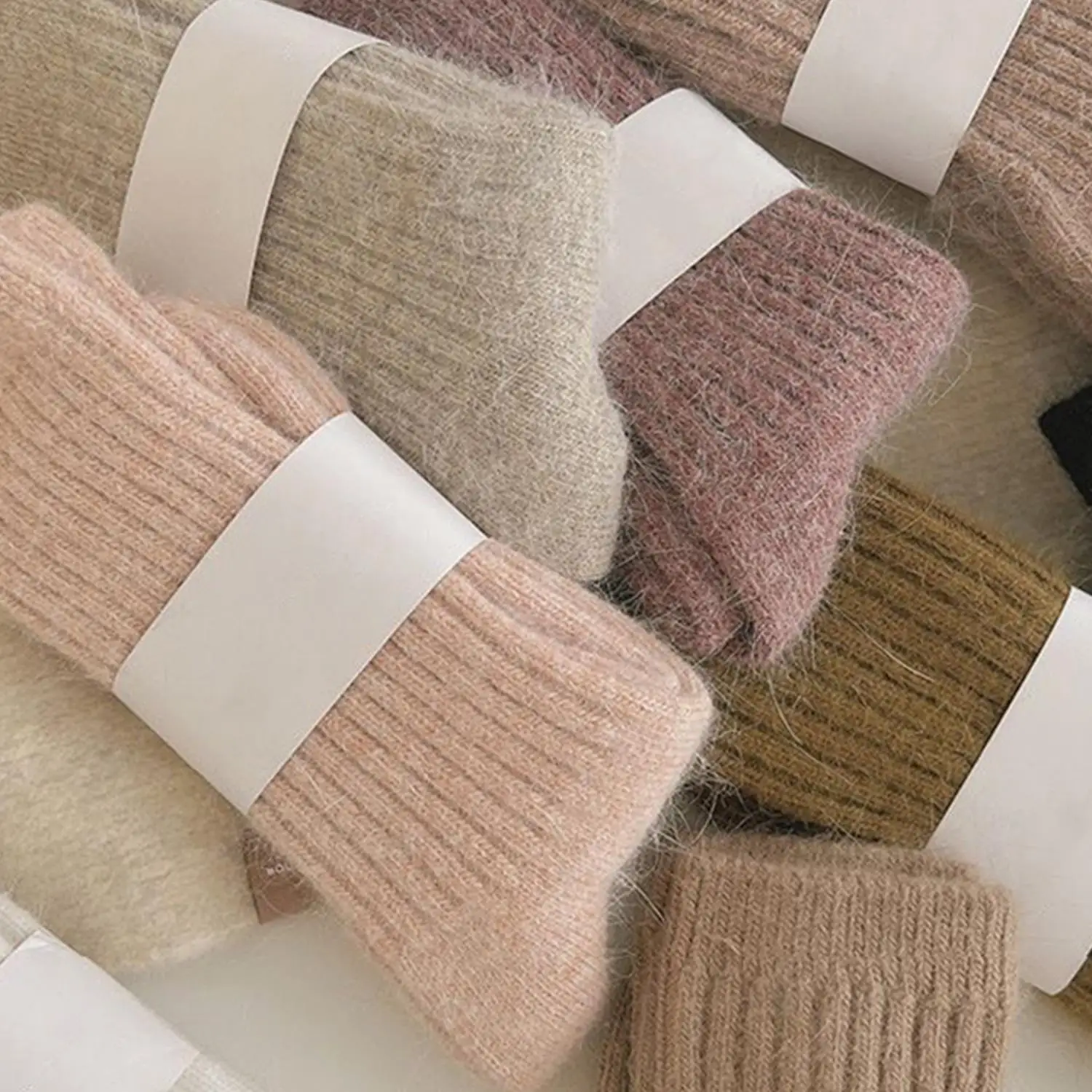 1 paio di calzini lunghi termici in lana e cashmere per le donne Homewear che dormono addensare calzini caldi da donna calzini autunno inverno