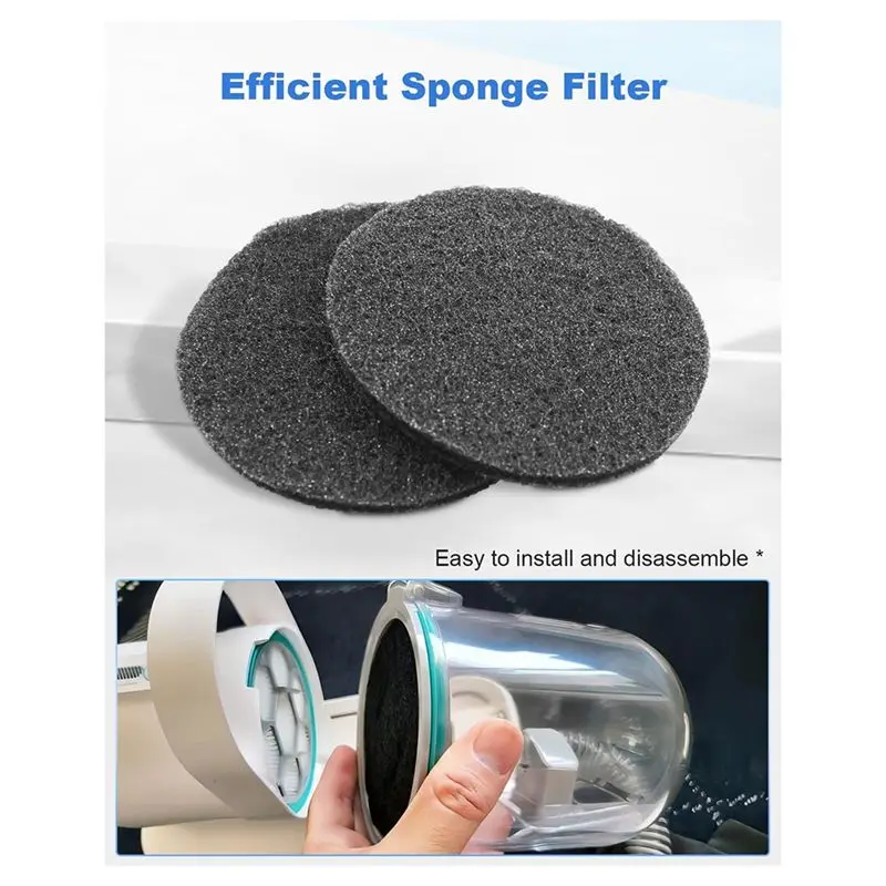 Accesorios de repuesto de esponja de filtro Hepa A62K, 8 Uds., aptos para Kit y aspiradora de cuidado de mascotas P1 Pro