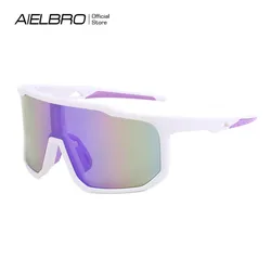 AIELBRO Mountain Bike Glasses Men Sun Glasses Cycling Glasses Outdoor Windproof Sports Women Sunglasses For Bicycle Riding