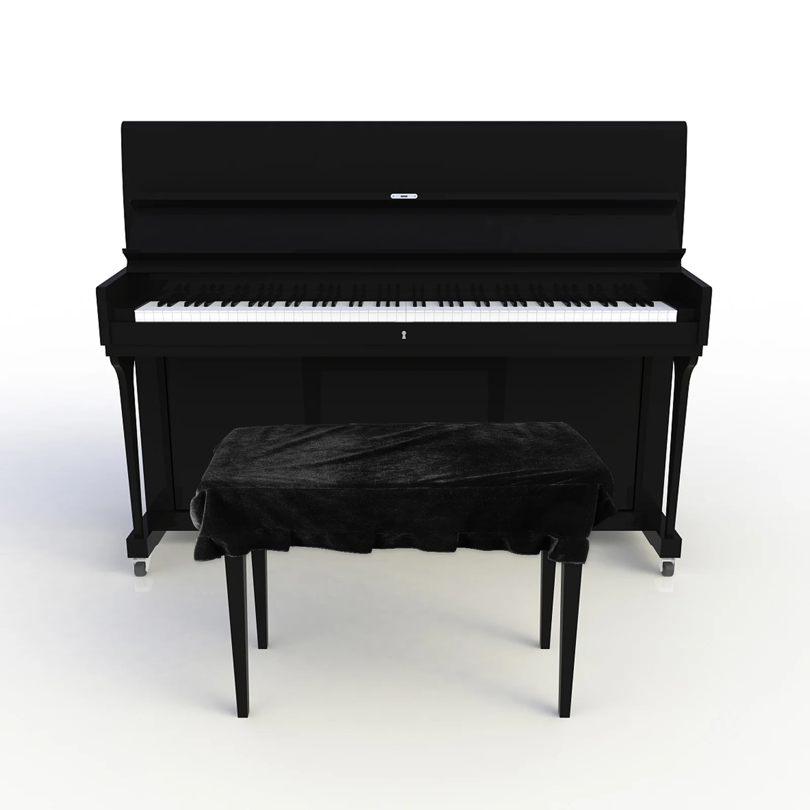 

Piano Stool Cover Elastic Premium Material Simple Pure Color Design Home Office Hotel Mall Use Chair Protector Scratch Resistant