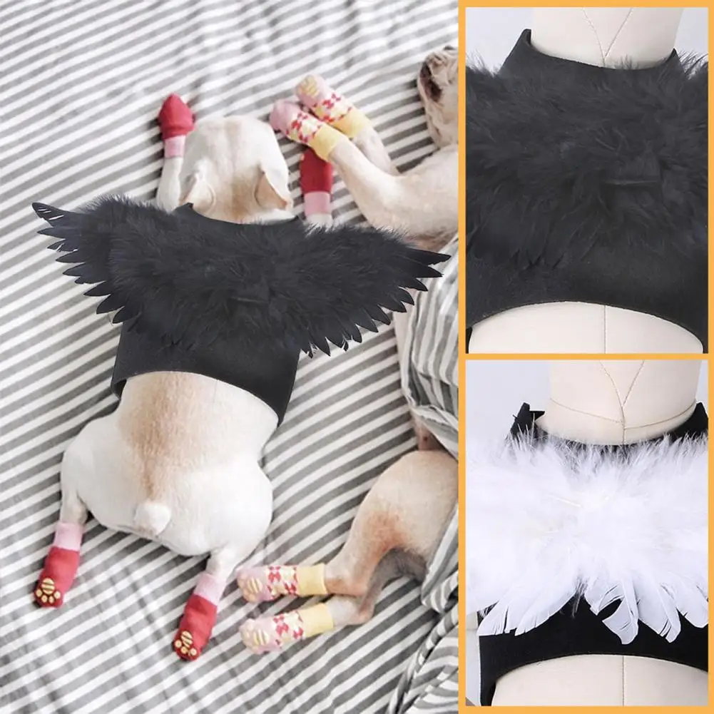 Good Pet Wings Realistic Looking Felt Cloth Vivid Feather Wings Pet Halloween Decoration Cosplay Wings Enhance Atmosphere