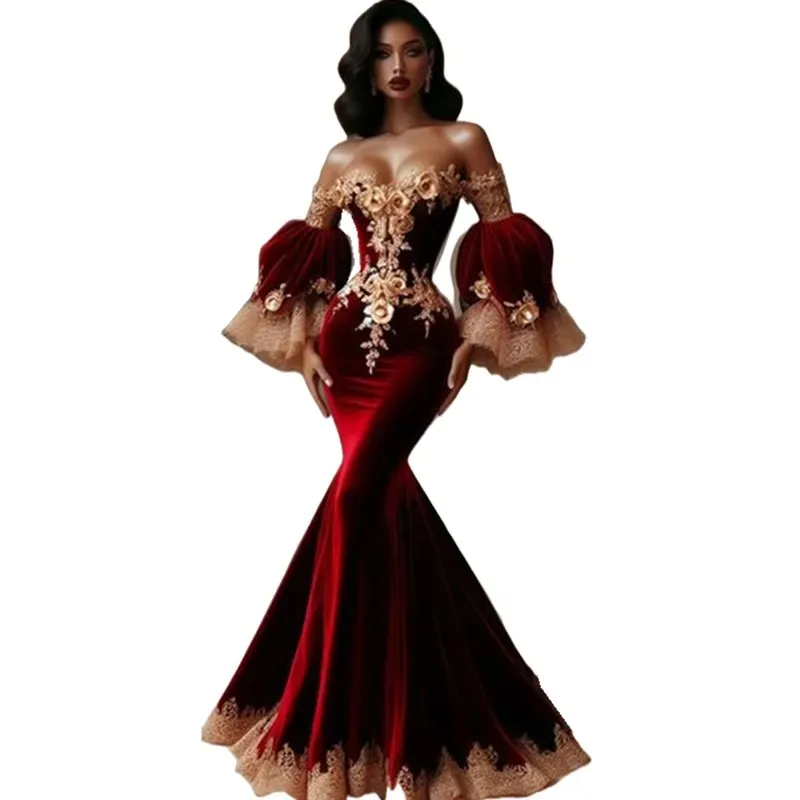 Sexy Dark Red Veet … - image