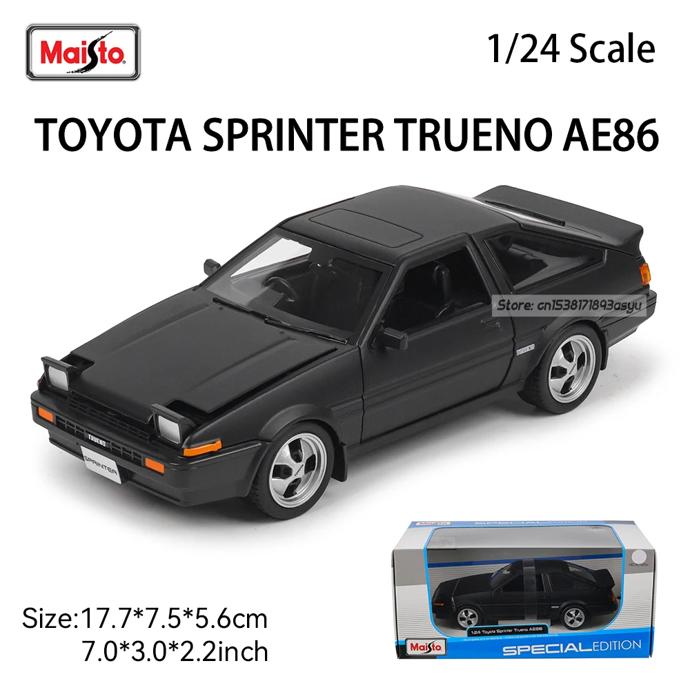 

Maisto 1:24 Toyota Sprinter Trueno AE86 car Antique Car Static Die Casting Car Collectible Model Car Toy Gift Tide Play