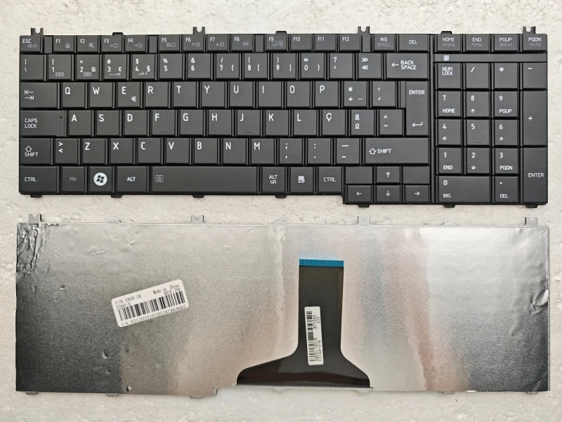 Portugalska/Po wymienna klawiatura do laptopa TOSHIBA L750 L750D L755D L760 L770D L775 C650 L650 L650D L655 L670 — zdjęcie 4