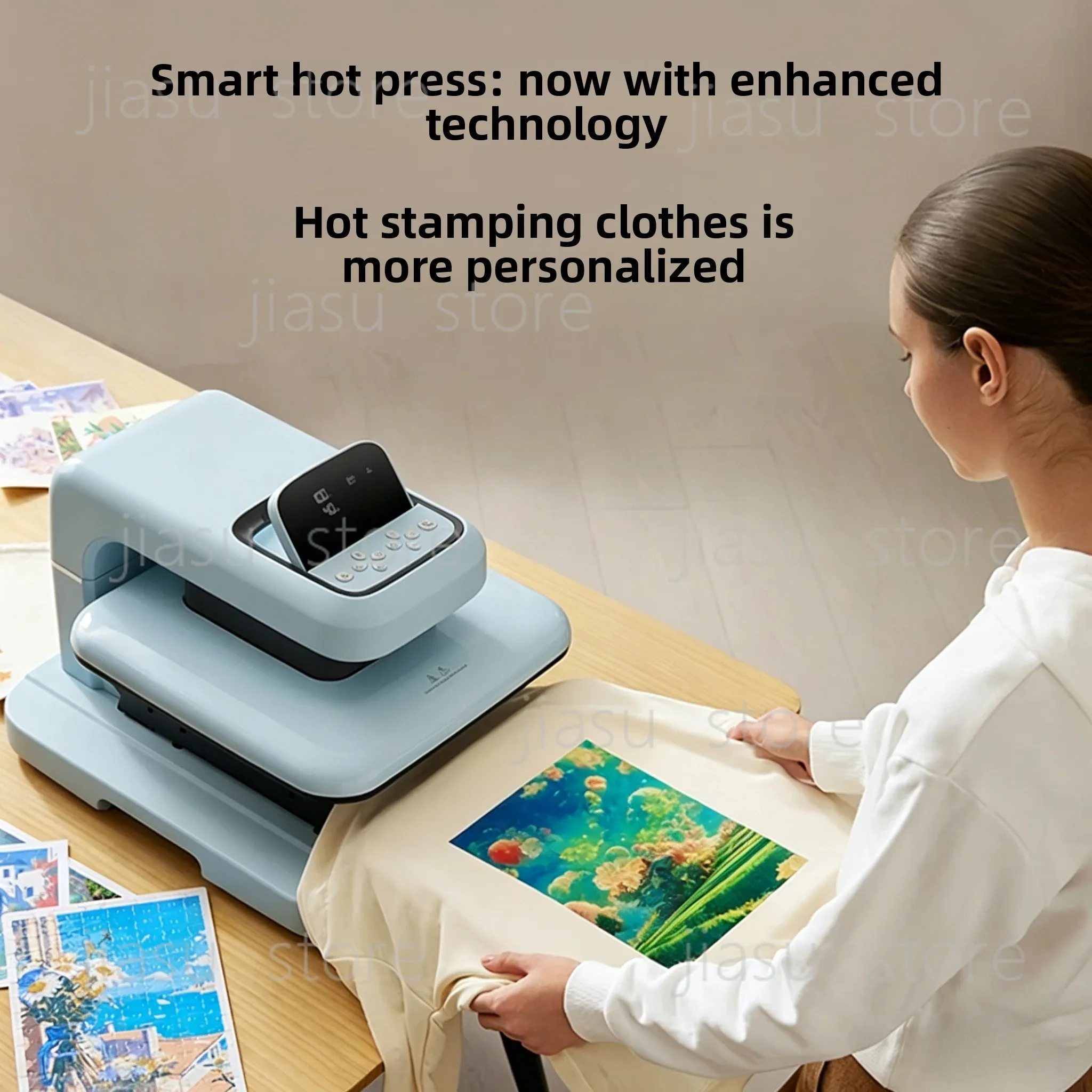 

Полностью автоматический термопресс, компактное оборудование для печати и переноса изображений на футболки