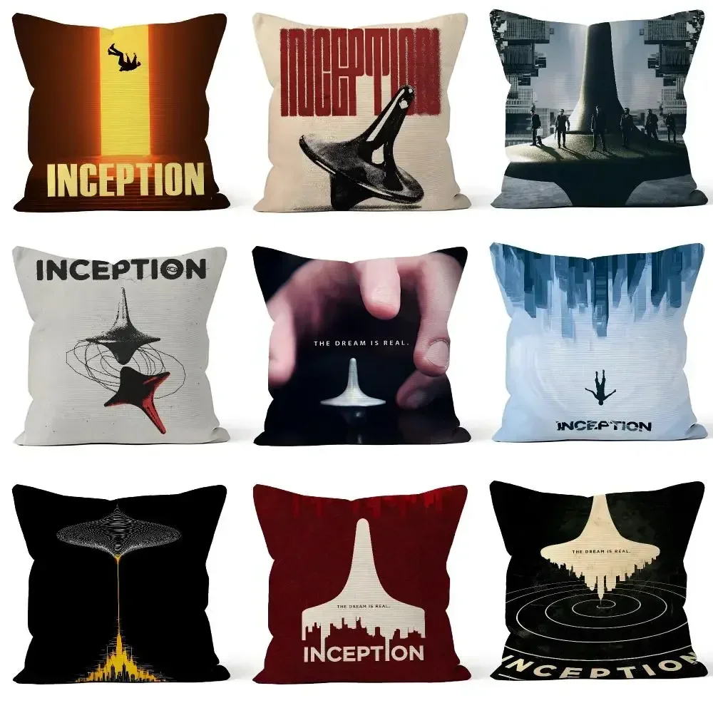 Movie Cover Totem Cobb Throw Pillow Cover Soft Inception Short Plush Case Dream For Sofa Ariadne Bedroom Cozy Home Decor