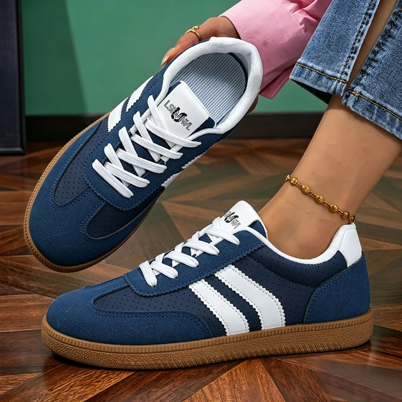 2026 New Spring Autumn Lightweight Breathable De Xin Shoe Version Classic White Sneakers Trendy Comfortable Footwear