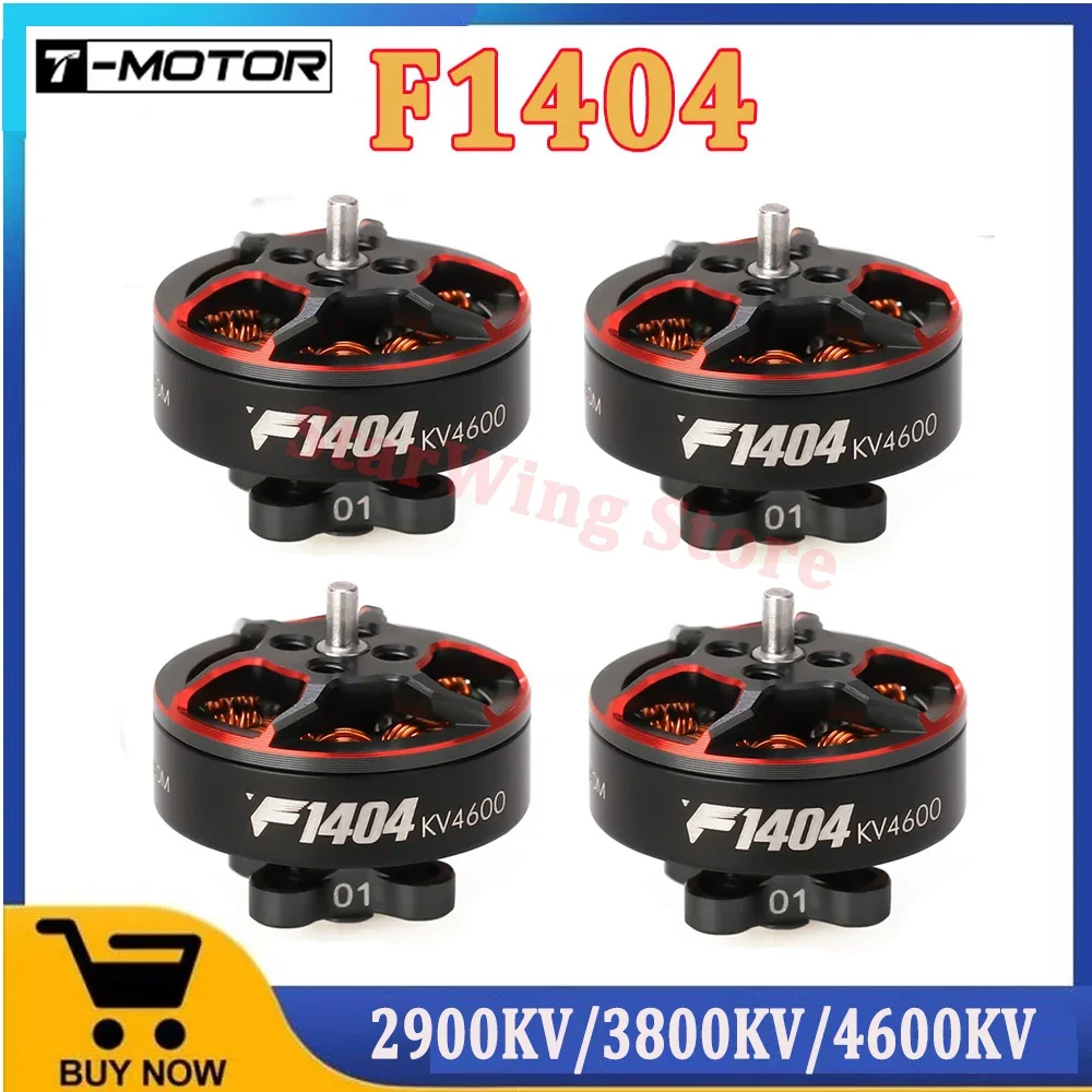 T-MOTOR F1404 2900KV 4-6S 3800KV 4600KV 3-4S fırçasız motor 1.5mm Mil RC FPV 2.5-4 inç Cinewhoop Yarış Drones Parçaları