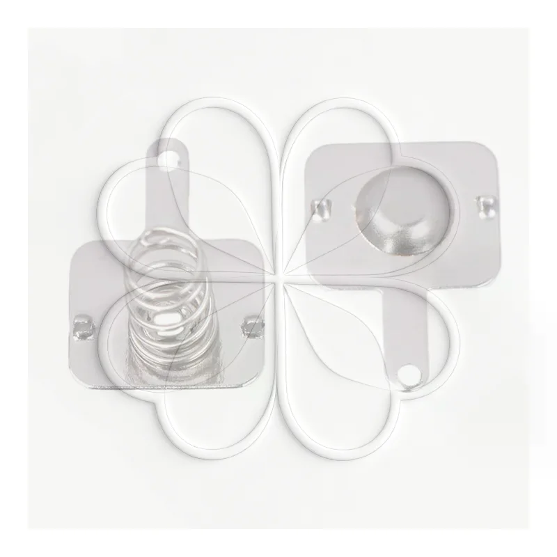 20PCS 18650 Battery Sheet Nickel Plated Spring Contacts Bipolar Positive Negative Tabs for Handheld Electronic Devices