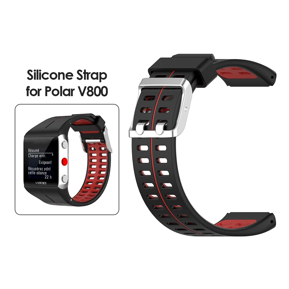 

Silicone Watch Band Replacement for Polar V800 GPS Smart Bracelet Wrist Strap