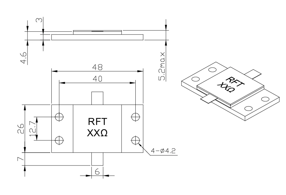 Electronic Components Passive Components 1000w 800w 500w 250w 100w High Power Resistor 100 Ohm  Flange Resistor