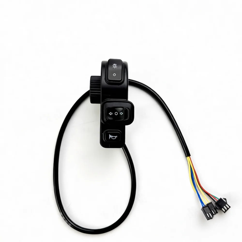 Waterproof Handlebar Controller For Electric Tricycle Horn Headlight Turn Signal Multi Function Switch Unit