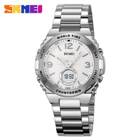 SKMEI Waterproof Sport Electronic Watch Male Digital Stainless Steel Wristwatch Luxury Men's Clock Movement Watches Reloj Hombre